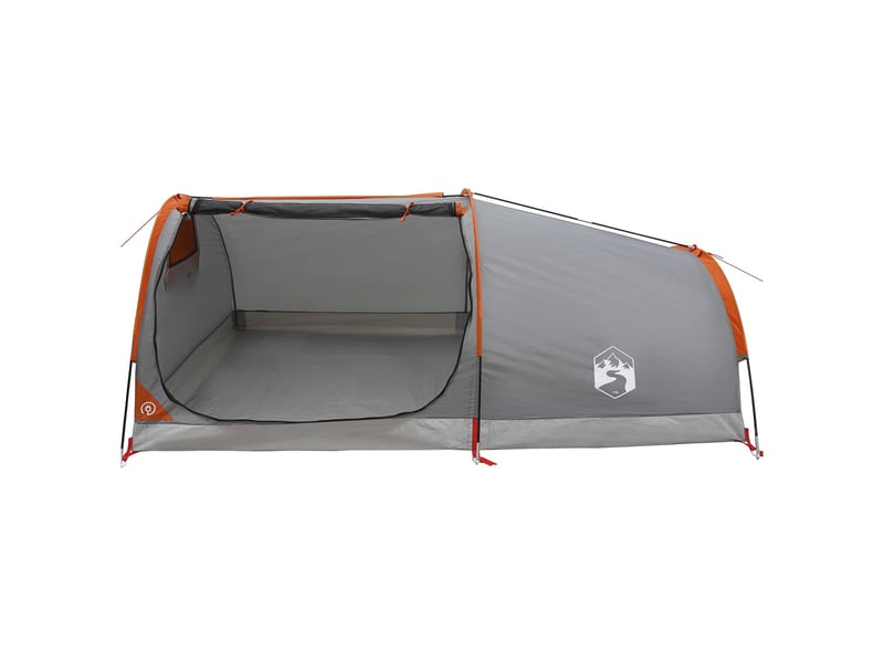  Tente de camping, tente de randonnée imperméable 1 personne gris et orange  - Conforama D