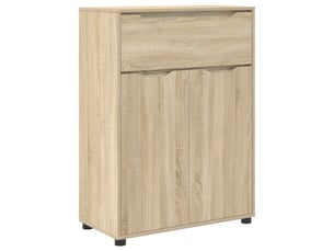 Cabinet de salle de bain, meuble de rangement chêne sonoma 72.5x36.5x100 cm