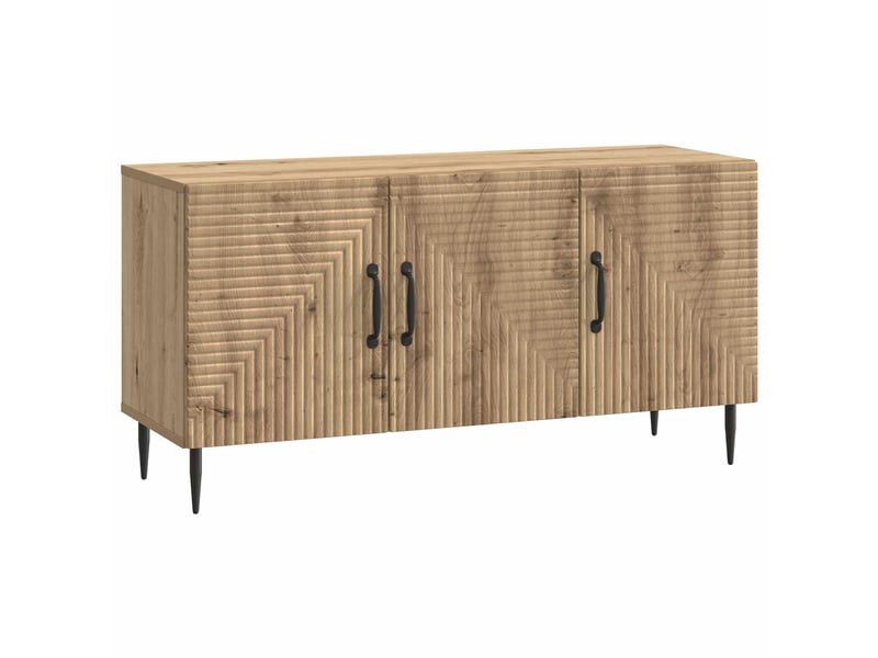  Meuble tv - banc tv - meuble de rangement 99 x 34,5 x 50 cm chêne artisanal bois d'ingénierie  - Conforama A