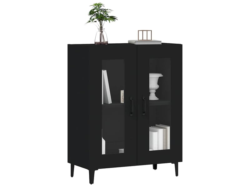  Buffet - bahut - meuble de rangement noir 69,5x34x90 cm bois d'ingénierie  - Conforama C