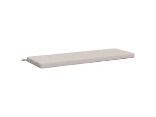 Coussin de banc, coussin d'assise, coussin de canapé soest 100 % polyester blanc 100 x 40 x 5 cm cf53022