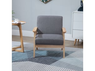 Fauteuil fixe MEULVA Tissu gris