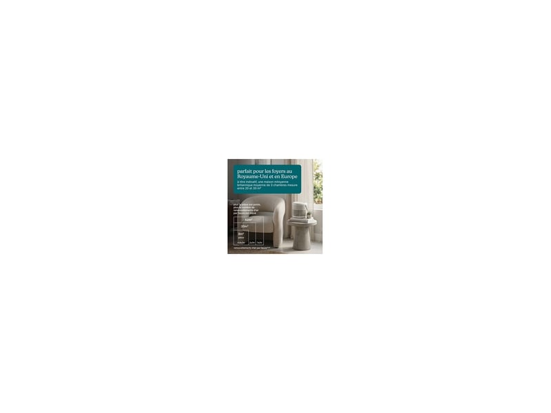  Purificateur d'air beige true hepa 3-en-1 charbon 42 m² 3 vitesses 8318921 - Conforama B