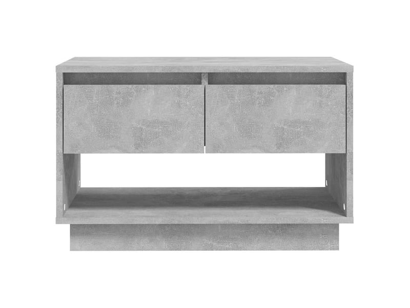  Meuble tv - banc tv - meuble de rangement gris béton 70x41x44 cm bois d'ingénierie  - Conforama E