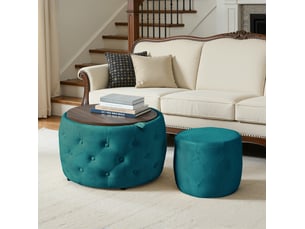 Banquette lit convertible couchage Occasionnel <strong>DESMIU</strong> <strong></strong> bleu