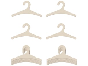 Cintres en bois pour bébé - 9 pouces - lot de 20 - pour vêtements nouveau-né et tout-petits - idéal pour armoire de chambre d'enfant