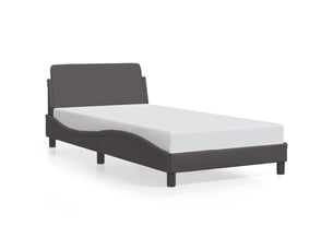 Lit simple 100x200 cm    coloris gris