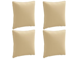 Lot de 4 coussins de dos, coussins de dossier putten 100 % polyester beige cf59428