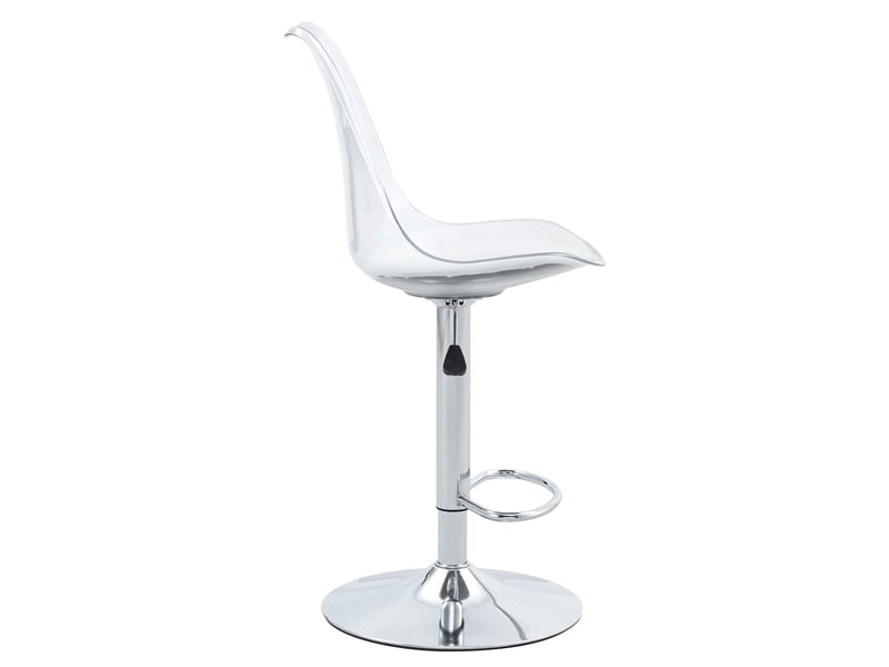  Lot de 2 tabourets de bar réglables et pivotants à 360°, assise similicuir pu W3658P368330 - Conforama B