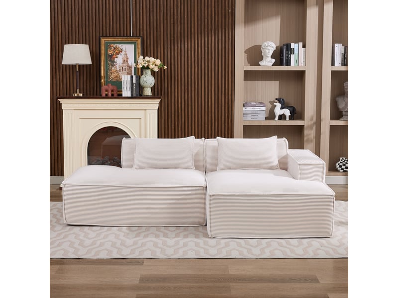 Canapé de salon, canapé moderne : 235 cm, pour bureau, pour appartement, pour salon - Conforama C