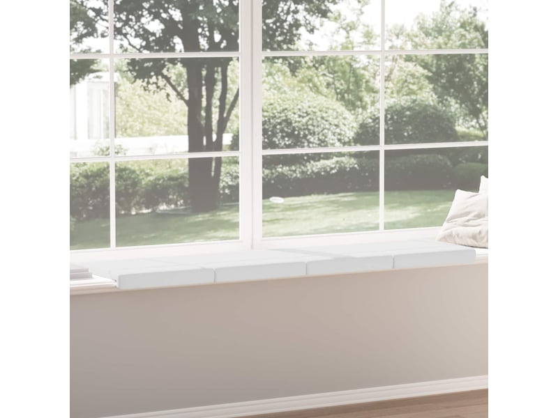 Lot de 4 coussins de banc, coussins d'assise, coussins pour chaisecanapé tissu blanc profondeur 35 cm cf52574 - Conforama D