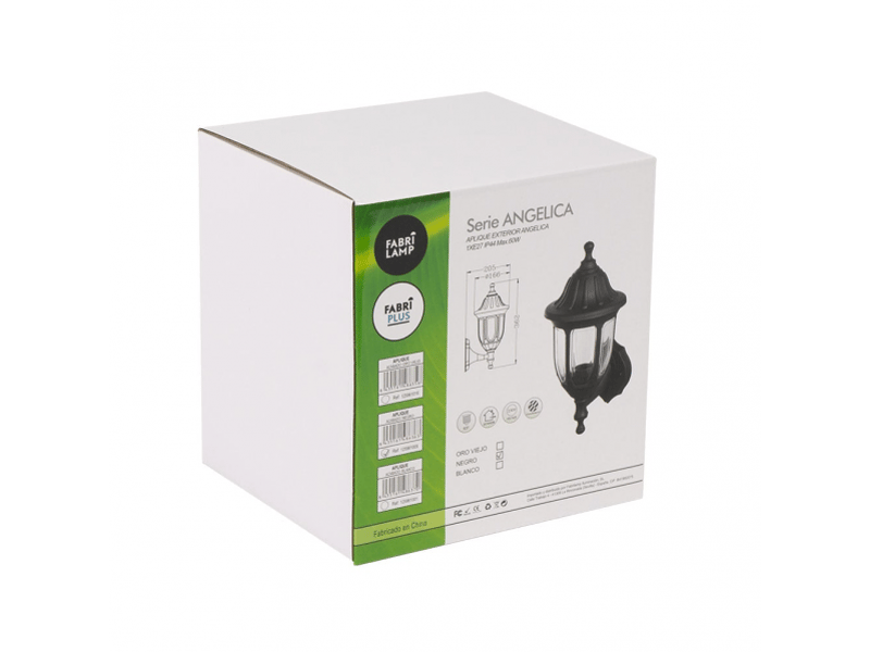  Applique extérieure classique fabrilamp angélica blanc, 1 x e27, ip44, 36,2 x 16,6 x 20,5 cm 125961001 - Conforama C