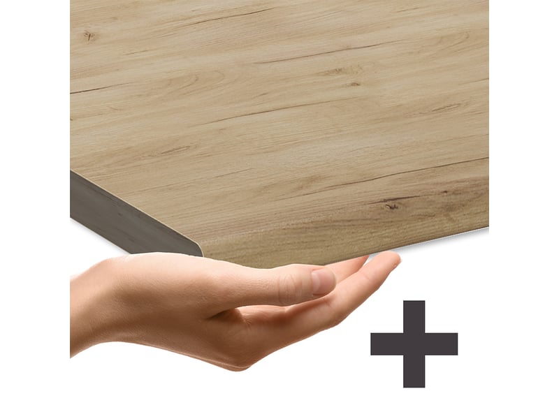  Vicco façade, gris foncé, 60cm , pt chêne  - Conforama E