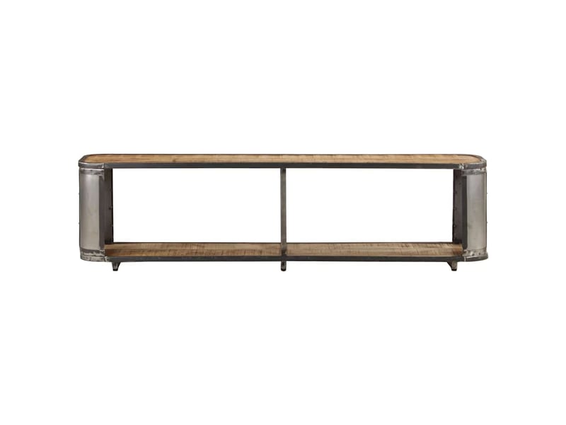  Meuble tv - banc tv - meuble de rangement 150x30x40 cm bois massif de manguier  - Conforama A