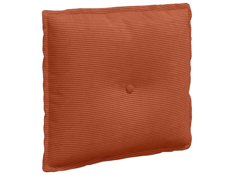  Coussin de dos, coussin de dossier rouge orange 50 x 45 cm tissu en velours côtelé cf55014  - Conforama A