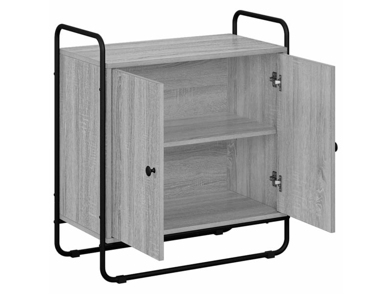 Buffet salon, buffet de rangement sonoma gris 68x35x75 cm bois d'ingénierie shl12906 - Conforama C