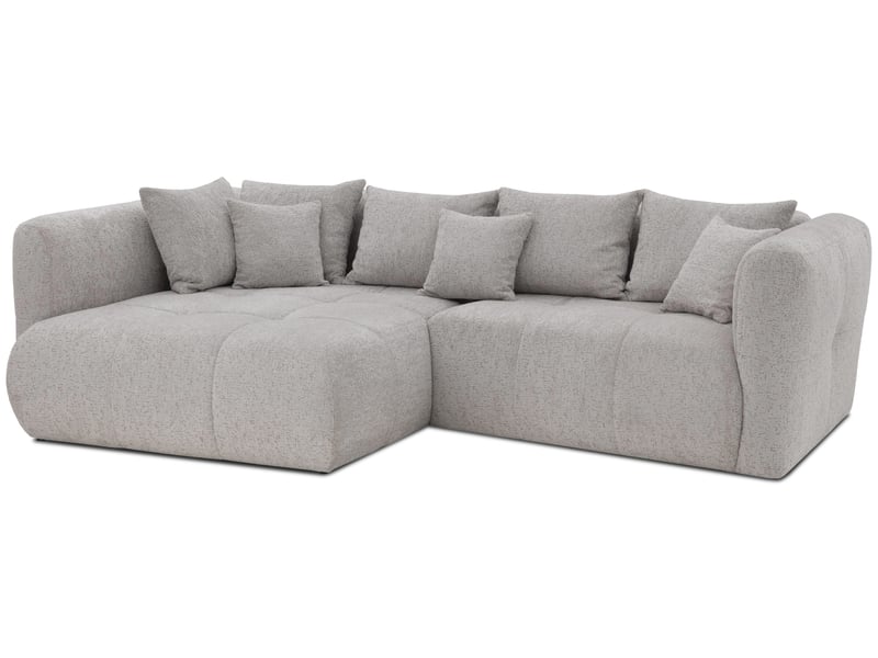  Canapé d'angle beige fixe 4 places  - Conforama C