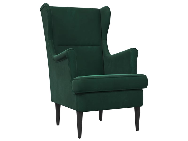  Vidaxl fauteuil vert foncé velours  - Conforama A