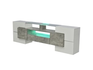 Meuble tv coloris gris 200 cm BEAOK