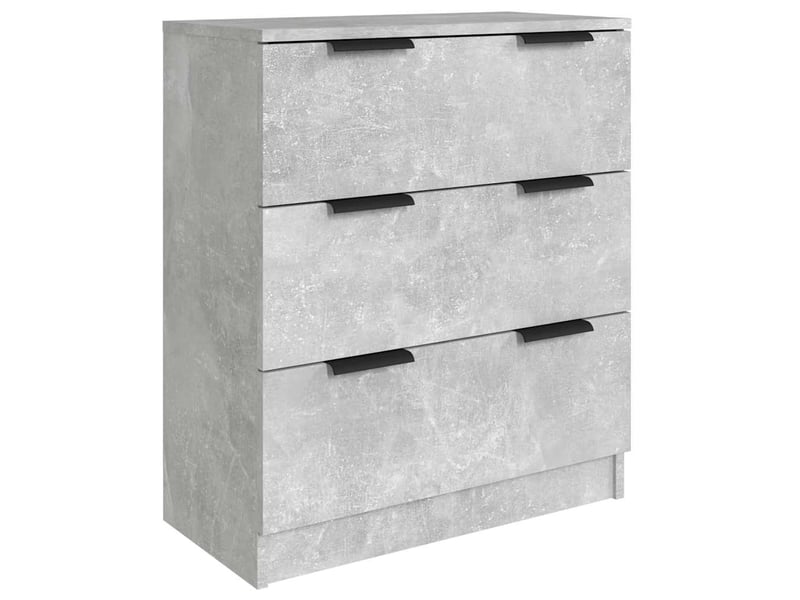 Buffets 3 pcs - bahut - meuble de rangement gris béton bois d'ingénierie  - Conforama D
