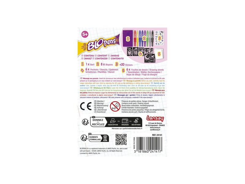  Jeu de coloriage magique blopens baril magic 8 marqueurs 5+ LAN3181860241417 - Conforama D