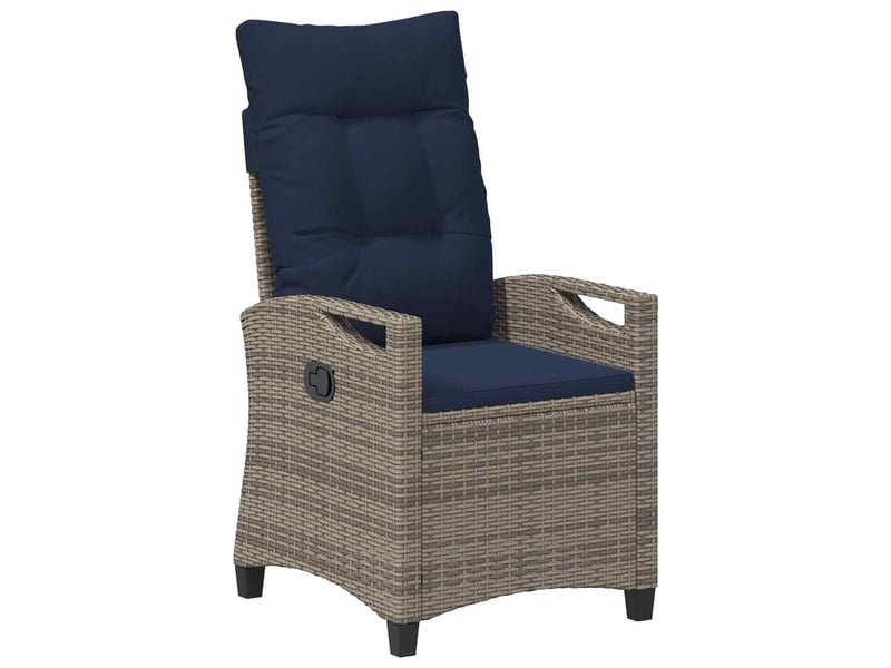 Chaise de jardi, chaise d'extérieur inclinable 56 x 60 x 112 cm acier cf30204 - Conforama A