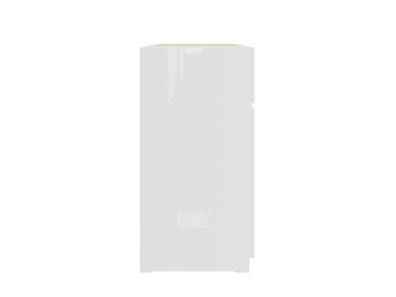 Buffet blanc laqué brillant 160x78cm, meuble rangement moderne 3 portes 2 tiroirs mdf - Conforama E