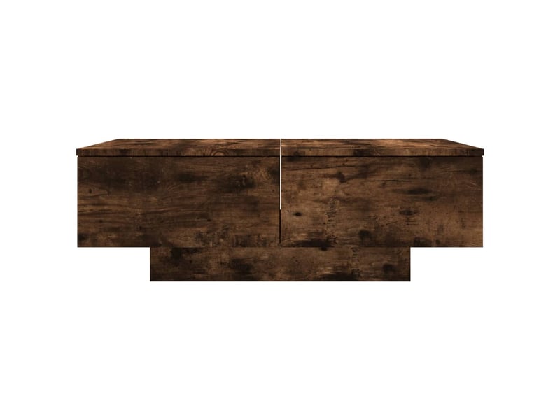  Table basse | table de salon chêne fumé 90x60x31 cm bois d'ingénierie  - Conforama E