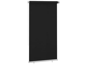 Store enrouleur, store roulant d'extérieur 125 (l) x 230 (h) cm noir cf47317
