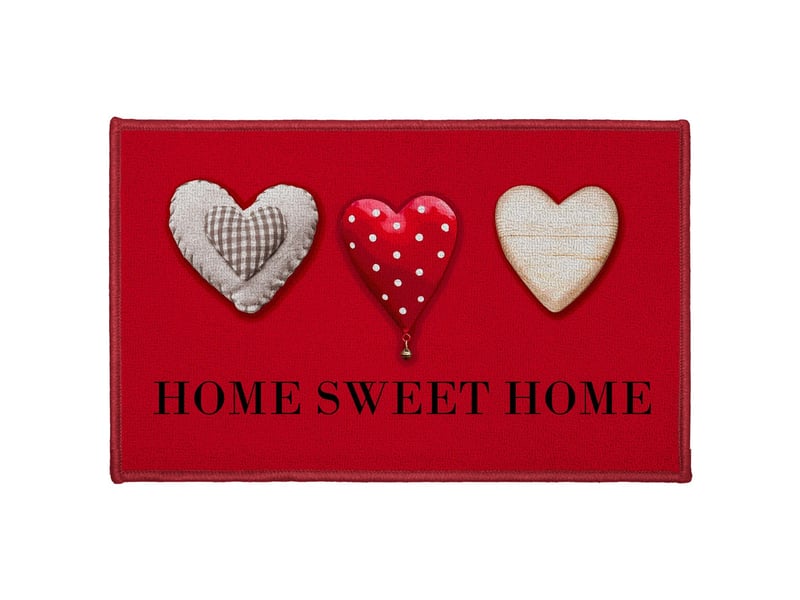  Tapis déco home passion 50x80cm rouge  - Conforama A