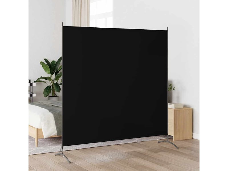  Paravent | cloison de séparation noir 175x180 cm tissu  - Conforama B
