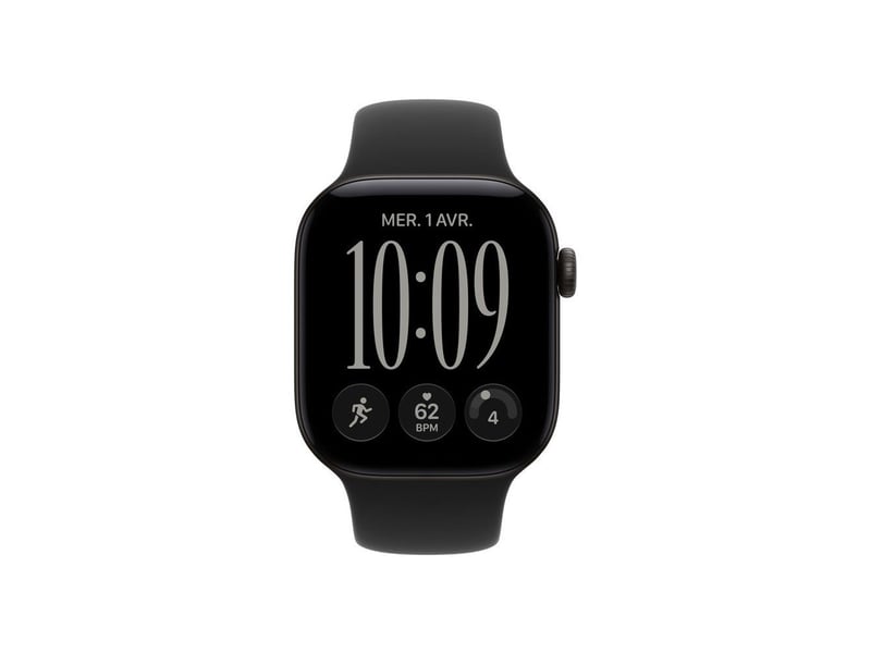 Montre connectee gps 42mm aluminium noir avec bracelet sport noir ml MJEC4ZRA - Conforama B