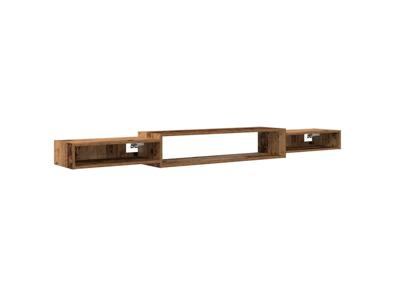  Meuble tv - banc tv - meuble de rangement mural montage mural bois ancien 220 x 28 x 21 cm  - Conforama A