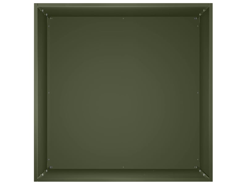  Jardinière - cache-pot de jardin vert olive 40 x 40 x 75 cm  - Conforama D