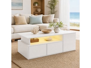 Table basse coloris blanc VLIVRA