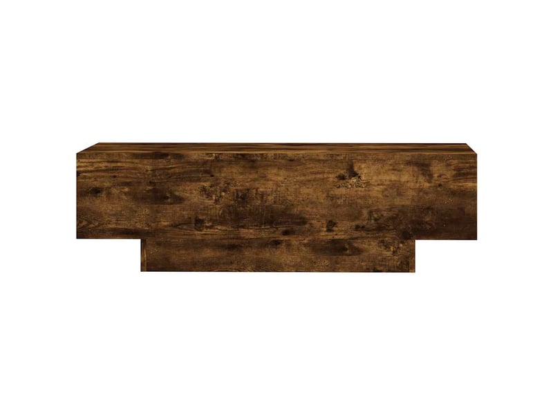 Table basse rectangulaire | table de salon chêne fumé 100x49,5x31 cm bois d'ingénierie  - Conforama E