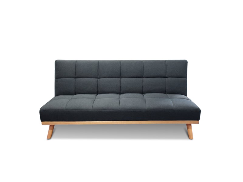Banquette clic clac 3 places gris - hellin Hellin01 - Conforama A