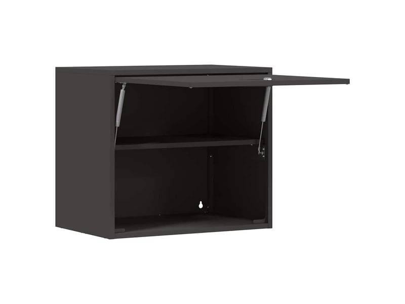  Armoire murale salon, meuble de rangement pour garage noir 60 x 40 x 53 cm  - Conforama E
