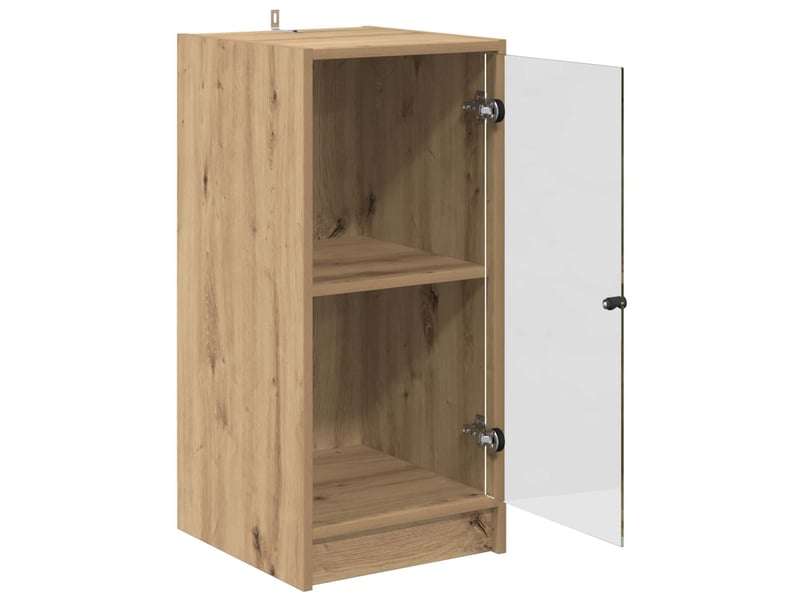  Buffet - bahut - meuble de rangement chêne artisanal 35 x 37 x 76 cm bois d'ingénierie  - Conforama E