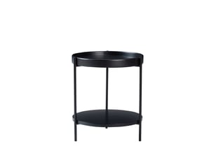 Table basse rond(e) coloris noir <strong>HAUSS SPOLE</strong> <strong></strong> - 44 cmx44 cm