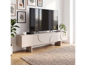 Meuble tv coloris beige ID MARKET