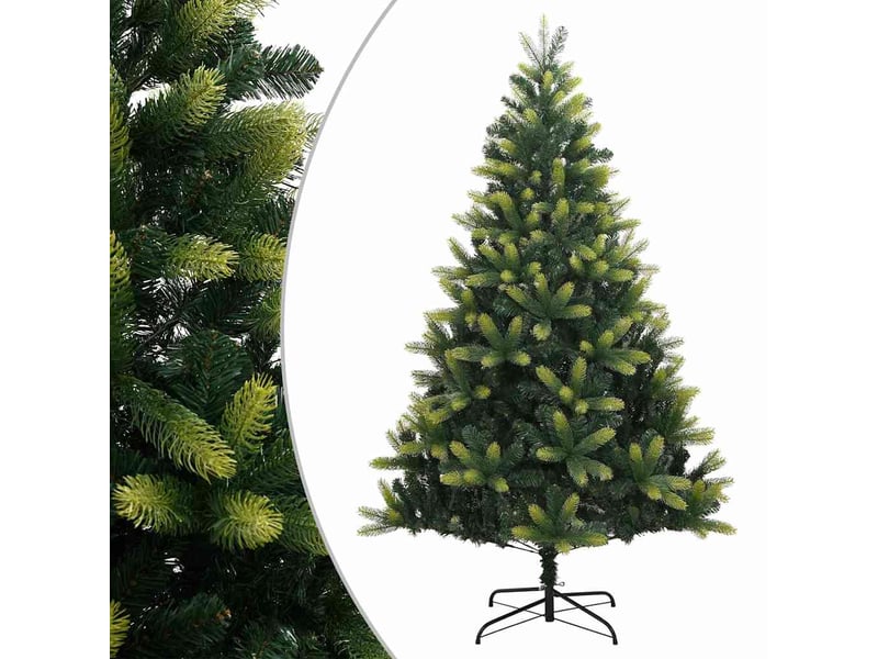  Sapin de noël - arbre de noël artificiel à charnières avec support 210 cm  - Conforama B
