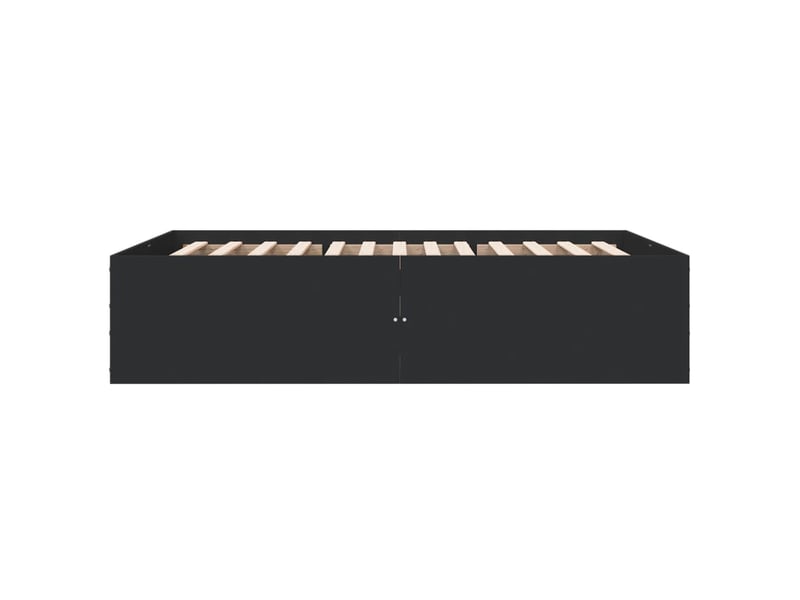  Lit double- lit adulte -  cadre de lit sans matelas noir 120x190 cm  - Conforama D