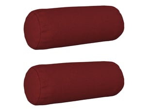 Lot de 2 coussins avec oreiller, coussins décoratifs heerlen bordeaux tissu cf50190