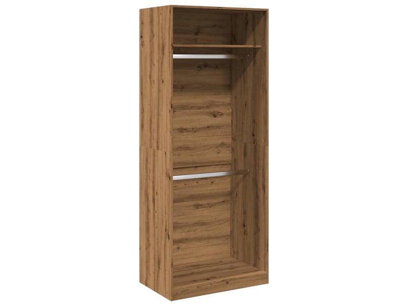  Garde-robe, armoire de rangement chêne artisanal 80x50x200 cm bois d'ingénierie shl81901  - Conforama A