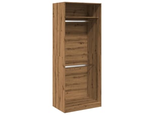 Garde-robe, armoire de rangement chêne artisanal 80x50x200 cm bois d'ingénierie shl81901