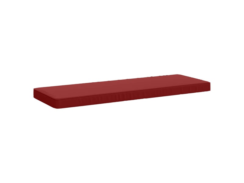 Lot de 2 coussins de banc, coussins d'assise vught 100 % polyester bordeaux cf57921 - Conforama C