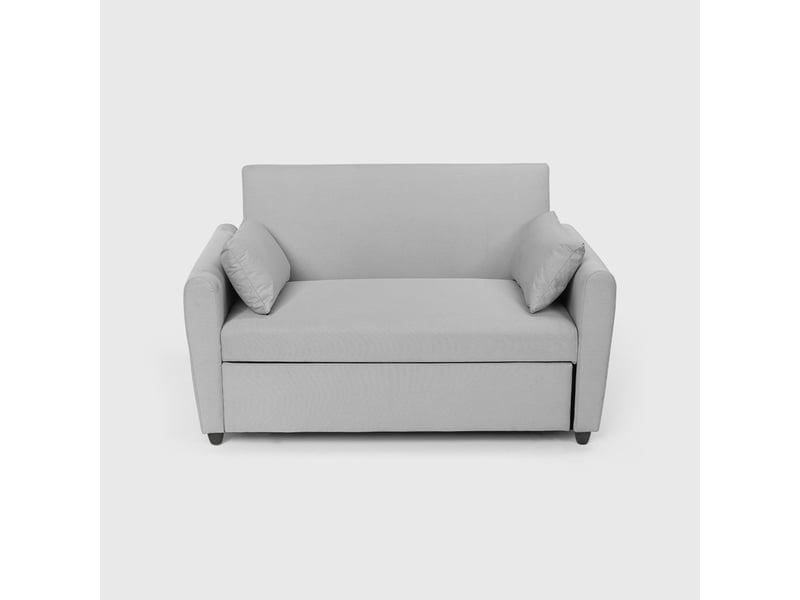 Canapé convertible 2 places clic clac design moderne en tissu porto rico - gris Modus Sofà - Conforama B