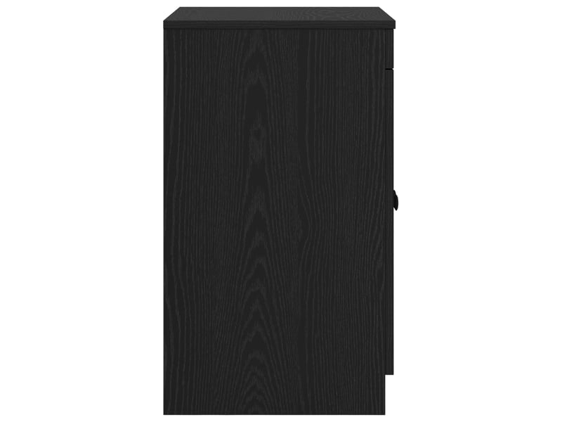  Armoire de salle de bain, meuble de rangement noir 54x41x70 cm bois d'ingénierie  - Conforama E