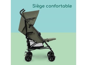 Poussette canne compacte 4 roues rainbow vert 6 mois a 4 ans dossier multipositions